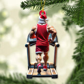 Maxcorners Custom Name Gym Ornament, Gymnastics Christmas Gift4 2D Flat LM2211