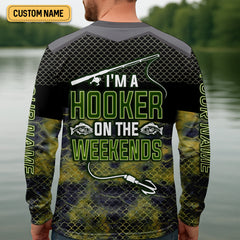 Maxcorners Weekend Hooker Camouflage Fishing Shirts, Fishing UPF Shirts, Men's Fishing Shirts Long Sleeve