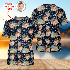 Maxcorners Custom Face Fishing UPF Shirts, Mens Fishing Shirts Long Sleeve, Gift For Fisherman