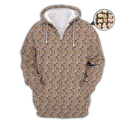 Maxcorners Funny Golf Shirt, Boob Pattern Golf Polos for Men, Crazy Golf Shirts