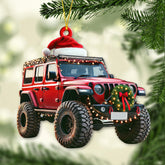 Maxcorners Custom Name Jeep Ornament, Christmas Gift for Jeep Lover 2D Flat LM2211