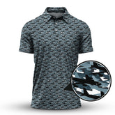Maxcorners Camo Pattern Golf Shirt, Crazy Golf Shirt For Golfer, Golf Shirts For Men