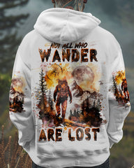 Maxcorners Not All Who Wander Are Lost Bigfoot Compass All Over Print LM2101