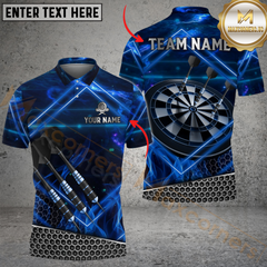 Maxcorners Darts Lightning Tech Net Multicolor Customized Name, Team Name 3D Shirts