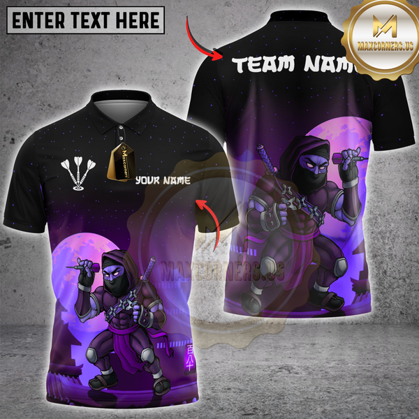 Maxcorners Darts Shadow Ninja Multioptions Personalized Name, Team Name Unisex 3D Shirts