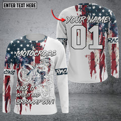 Maxcorners Cruiser Biker Personalized Name 3D Shirt