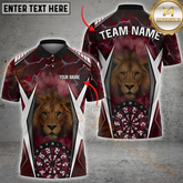 Maxcorners Darts Lion’s Precision Multicolor Customized Name, Team Name 3D Shirts