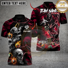 Maxcorners Billiards 8ball Deadman’s Runout Multicolor Customized Name, Team Name 3D Shirts