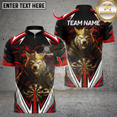 Maxcorners Darts Wolf King Royal Multicolor Customized Name, Team Name 3D Shirts