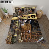 Maxcorners Camo Comforter Set For Hunters Personalized Name Bedding Set 3D All Over Printed