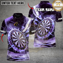 Maxcorners Darts Frozen Bullseye Multicolor Customized Name, Team Name 3D Shirts