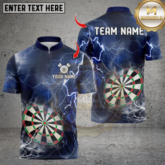 Maxcorners Darts Thunder Lightning Dartboard Multicolor Customized Name, Team Name 3D Shirts