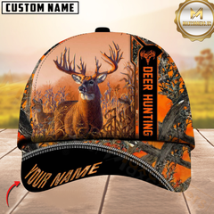 Maxcorners Hunting Deer Camouflage Multicolor Personalized Name 3D Cap
