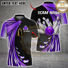 Maxcorners Bowling Team Jersey Multicolor Customized Name, Team Name 3D Shirts