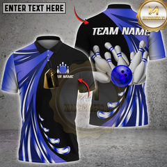 Maxcorners Bowling Team Jersey Multicolor Customized Name, Team Name 3D Shirts