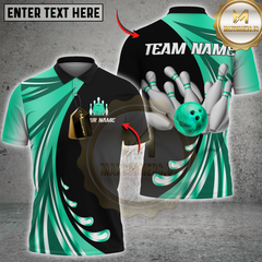 Maxcorners Bowling Team Jersey Multicolor Customized Name, Team Name 3D Shirts