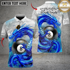 Maxcorners Billiards Dragon Dominion Multicolor Customized Name, Team Name 3D Shirt