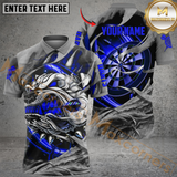 Maxcorners Darts Savage Bulldog Multicolor Customized Name, Team Name 3D Shirts