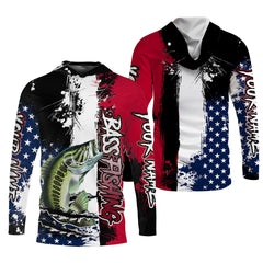 Maxcorners Patriotic Fishing Shirt, Custom Fishing Shirt, Gift For Fisherman, Mens Casual Shirts