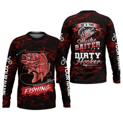 Maxcorners He’s the Master Baiter & I’m the Dirty Hooker SPF Shirts, Fishing Shirts For Men, Fisherman Gift