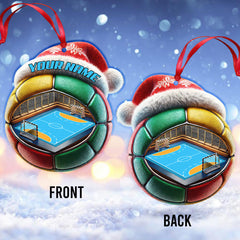Maxcorners Custom Name Handball Ornament, Handball Lover Christmas Gift 2D Flat LM2111