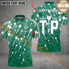 Maxcorners Darts Arrow Pattern Mutilcolor Options Personalized Name, Team Name 3D Polo Shirt