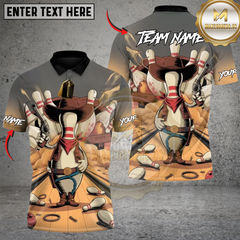 Maxcorners The Pin Cowboys Bowling Personalized Name 3D Unisex Shirt