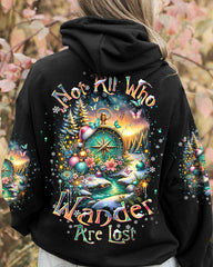 Maxcorners Not All Who Wander Are Lost Compass Christmas All Over Print LM2101