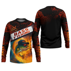 Maxcorners Bass Fishing Apparel, SPF Shirt For Men, Gift For Fisherman, Fishing Shirts For Men