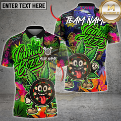 Maxcorners Darts Cannabis Vibe Multicolor Customized Name, Team Name 3D Shirts