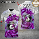 Maxcorners Billiards Dragon Dominion Multicolor Customized Name, Team Name 3D Shirt