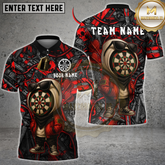 Maxcorners Darts Cool Dartboard Character Jacket Multicolor Customized Name, Team Name 3D Shirts