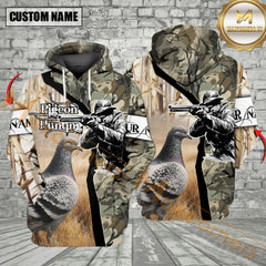 Maxcorners Custom Name Camouflage Pigeon Hunting Legend All Over Print Shirt
Best Gift For Hunter
