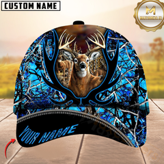 Maxcorners Hunting Deer Camouflage Multicolor Personalized Name 3D Cap