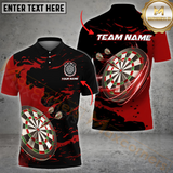 Maxcorners Darts Classic Dartboard Multicolor Options Personalized Name, Team Name 3D Shirt