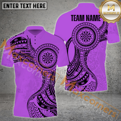 Maxcorners Darts Viking Pattern Mutilcolor Options Personalized Name, Team Name 3D Polo Shirt