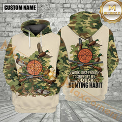 Maxcorners I Work Just Enough To Support My Duck Hunting Habit All Over Print Shirt
Best Gift For Hunter