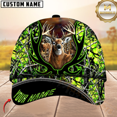 Maxcorners Hunting Deer Camouflage Multicolor Personalized Name 3D Cap
