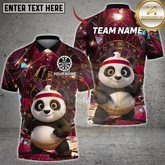 Maxcorners Kung Fu Panda Darts Warrior Multicolor Customized Name, Team Name 3D Shirts