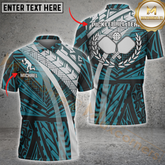 Maxcorners Tribal Pickleball Multicolor Customized Name, Team Name 3D Shirts