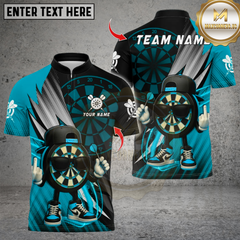Maxcorners Darts Funny Dartboard Design Multicolor Customized Name, Team Name 3D Shirts