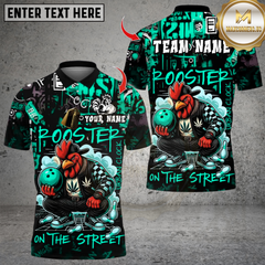 Maxcorners Bowling Urban Streetwear Chicken Multicolor Customized Name, Team Name 3D Shirts