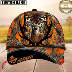 Maxcorners Hunting Deer Camouflage Multicolor Personalized Name 3D Cap
