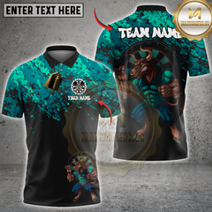 Maxcorners Darts Minotaur Fury Multioptions Personalized Name, Team Name Unisex 3D Shirts