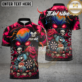 Maxcorners Smoking Halloween Bear With Dartboard Multicolor Customized Name, Team Name 3D Shirts