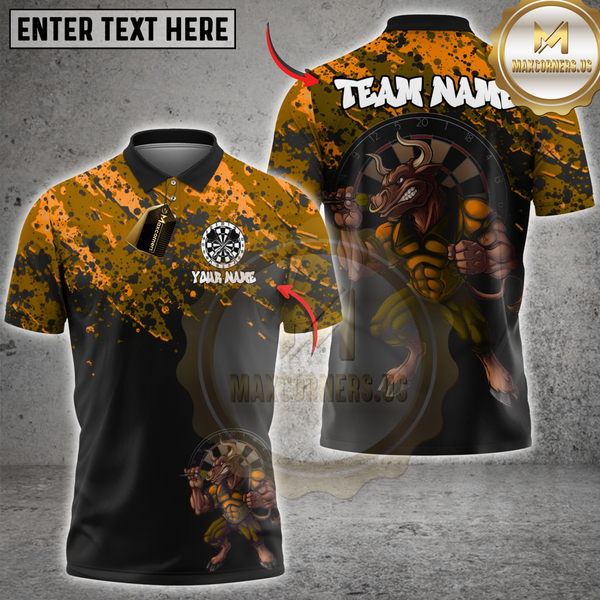 Maxcorners Darts Minotaur Fury Multioptions Personalized Name, Team Name Unisex 3D Shirts