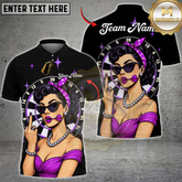 Maxcorners Darts Pinup Girl Retro Style Multicolor Customized Name, Team Name 3D Shirts