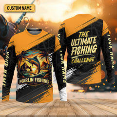 Maxcorners Marlin Fishing SPF Shirts, The Ultimate Fishing Challenge Shirts For Men, Funny Fisherman Gift