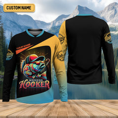 Maxcorners Weekend Hooker Performance Fishing Shirts, SPF Shirt For Men, Hooded Fishing Shirt, Fishing Shirts For Men