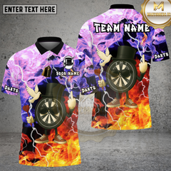 Maxcorners Cool Dartboard Magic Theme Multioptions Personalized Name, Team Name Unisex 3D Shirt (4 Colors)